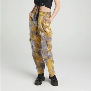Ragged Priest Trendy Tie-Dye Cargo Pants S